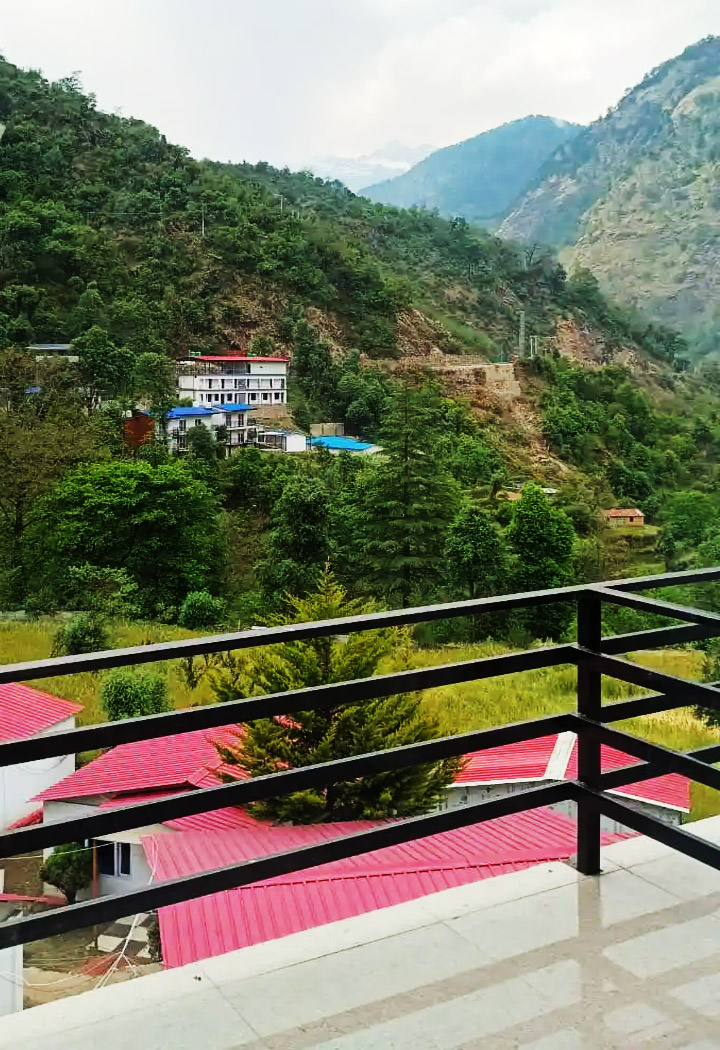 Mountain view from Hotel Adiyogi near Sersi Helipad